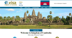 Desktop Screenshot of cambodia-evisa.com