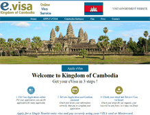 Tablet Screenshot of cambodia-evisa.com